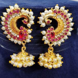 Maharastrian Jhumka Pink