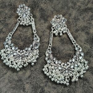 Oxidised Ghungroo Earring