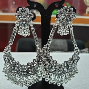 Oxidised Ghungroo Earring