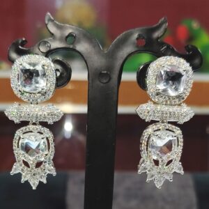Dazzling Brilliance American Diamond Earrings