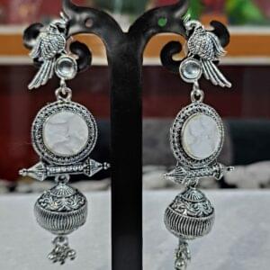 Tropical Charm: Kingfisher Acrylic Earrings